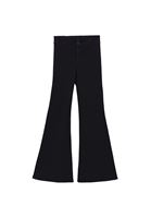 Bayan Siyah Ultra Yüksek Bel Flare Pantolon ( TENCEL™ )