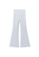 Women White Ultra High-Waisted Flare Pants (Tencel)