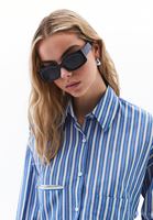 Women Mixed Pocket Detail Crop Shirt