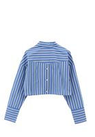 Women Mixed Pocket Detail Crop Shirt