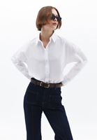 Women White Loose Fit Poplin Shirt