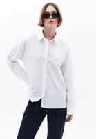 Women White Loose Fit Poplin Shirt