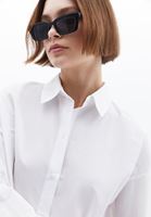 Women White Loose Fit Poplin Shirt