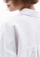 Women White Loose Fit Poplin Shirt