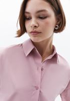 Women Pink Loose Fit Poplin Shirt