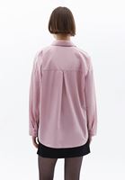 Women Pink Loose Fit Poplin Shirt