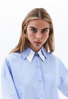 Women Mixed Oversized Shirt