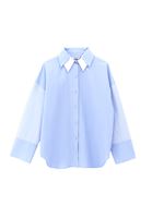 Women Mixed Oversized Shirt