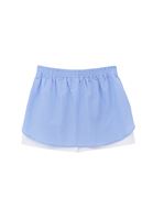 Women Mixed Mini Skirt with Pocket Detail