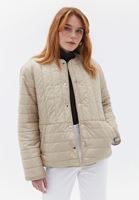 Women Beige Two-way Coat