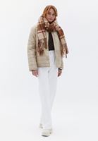 Women Beige Two-way Coat