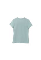 Women Green Cotton Crew Neck Tshirt