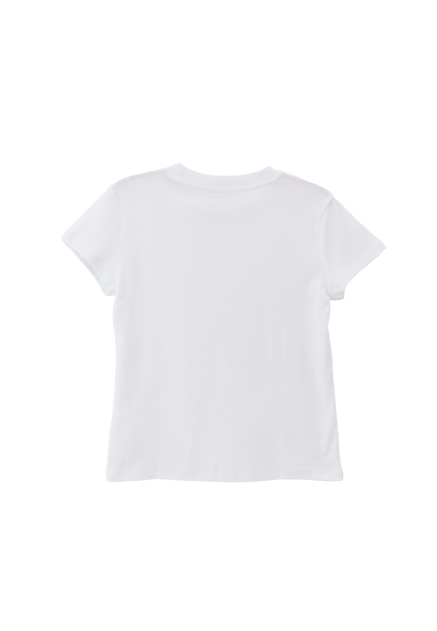 White Cotton Crew Neck Tshirt Online Shopping | OXXOSHOP