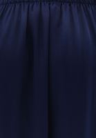 Women Navy High Rise Satin Midi Dress