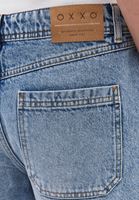 Women Blue Mid-Rise Bermuda Shorts