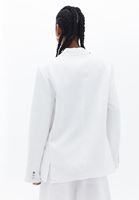 Women Cream Oversize Blazer