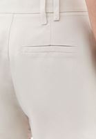 Women Cream Linen-Blend High-Waisted Shorts (Tencel)