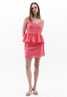 Women Pink Mid-Rise Mini Skirt