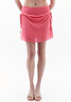 Women Pink Mid-Rise Mini Skirt