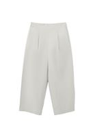 Bayan Bej Yüksek Bel Baggy-Fit Pantolon (TENCEL™ )