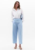Bayan Mavi Yüksek Bel Baggy-Fit Pantolon (TENCEL™ )