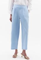 Bayan Mavi Yüksek Bel Baggy-Fit Pantolon (TENCEL™ )
