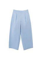 Bayan Mavi Yüksek Bel Baggy-Fit Pantolon (TENCEL™ )