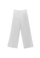 Bayan Beyaz Yüksek Bel Wide-Leg Pantolon ( TENCEL™ )