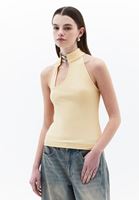 Bayan Sarı Yaka Detaylı Bluz ( TENCEL™ )