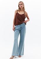 Women Brown Beaded Detail Blouse