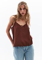 Women Brown Beaded Detail Blouse