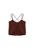Women Brown Beaded Detail Blouse