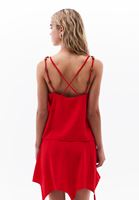 Women Red Beaded Detail Blouse