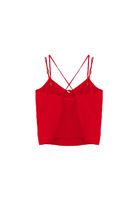 Women Red Beaded Detail Blouse