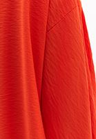 Women Orange Asymmetric Neckline Blouse