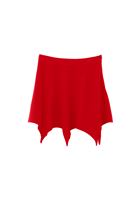 Women Red High-Waisted Mini Skirt