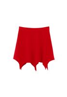 Women Red High-Waisted Mini Skirt