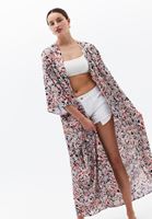 Bayan Çok Renkli Desenli Kimono