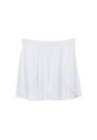 Women White High-Waisted Asymmetric Skirt