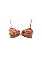 Women Mixed Buckle-Detail Bikini Top
