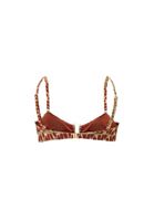 Women Mixed Buckle-Detail Bikini Top