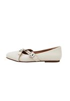 Women Beige Studded Ballet Flats