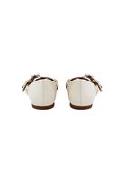 Women Beige Studded Ballet Flats