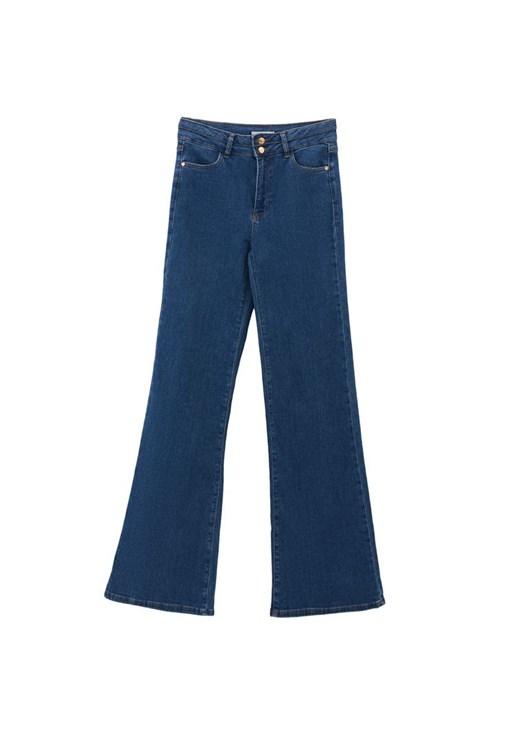 Yüksek Bel Flare Pantolon ve Bluz Kombini