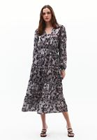 Women Mixed V-Neck Maxi Dress