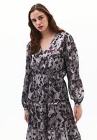 Women Mixed V-Neck Maxi Dress