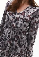 Women Mixed V-Neck Maxi Dress