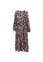 Women Mixed V-Neck Maxi Dress