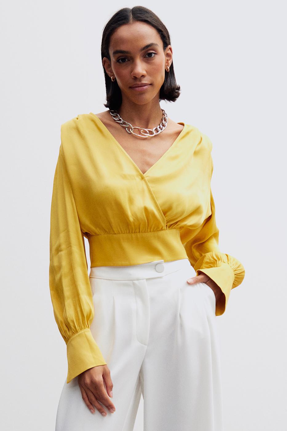 Bayan SARI FRANS BLUZ 2579