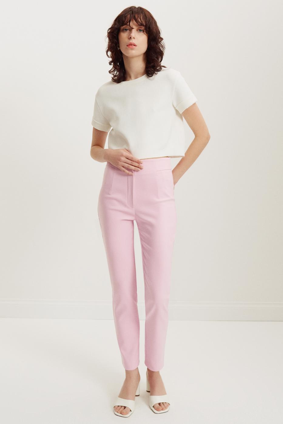Bayan PEMBE Brenda Skinny Fit Bilek Boy Pembe Renk Kadın Pantolon